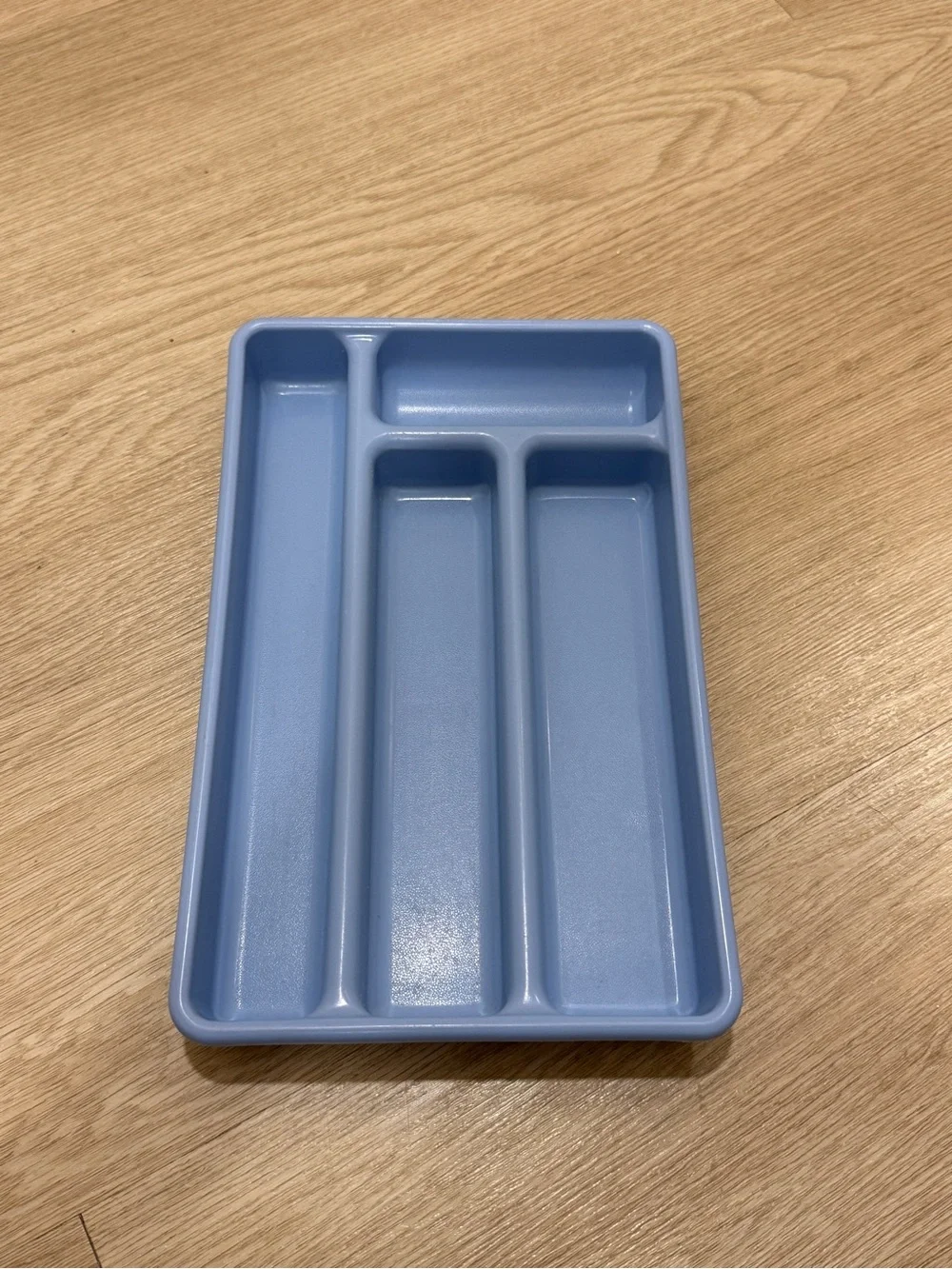 Rubbermaid Vintage Blue Silverware Utensil Drawer Organizer Tray #0522b4 Slotted